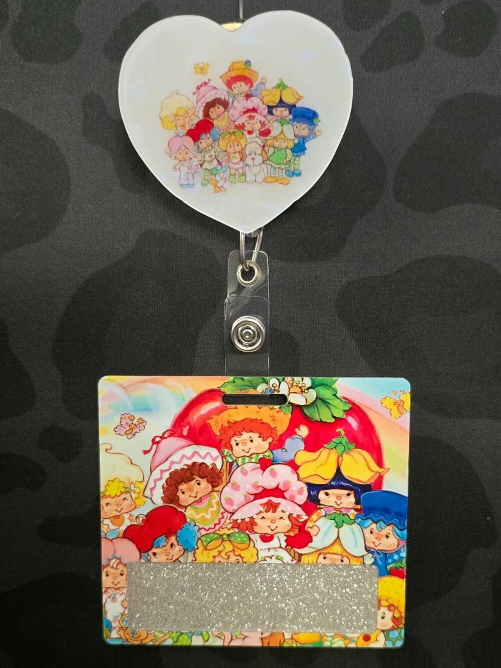Strawberry Shortcake Novelty Acrylic Badge Reel & Buddy Set